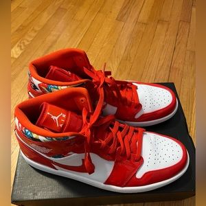 Jordan 1 Mid. Used. Size 12 mens. With box.